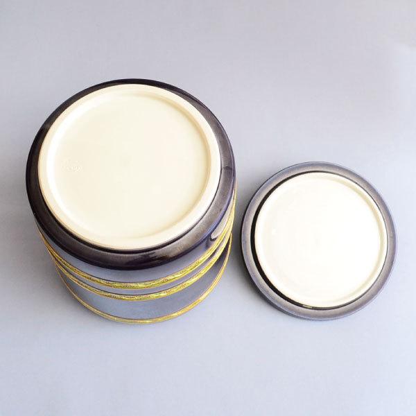 水指 茶道具 山本一如 作 紫交趾松つなぎ紋水指 : 茶道具専門店 (有