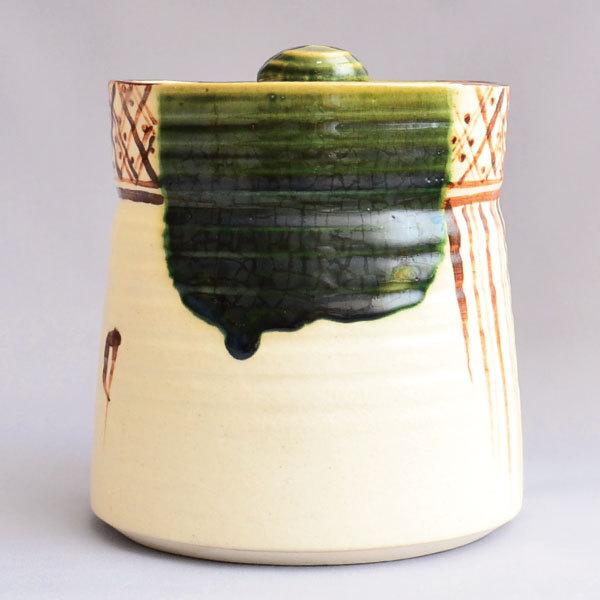 織部　水指 水指 茶道具 加藤景陶 作 織部水指 : 茶道具専門店 (有)菊池商店