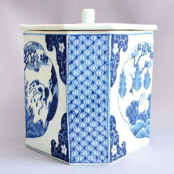 水指 茶道具 蔡鳳玲 作 祥瑞菱馬水指 : 茶道具専門店 (有)菊池商店