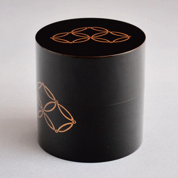 茶道具 棗 筑城筑良作 七宝蒔絵中次 木製・本漆塗・切合口 : 茶道具