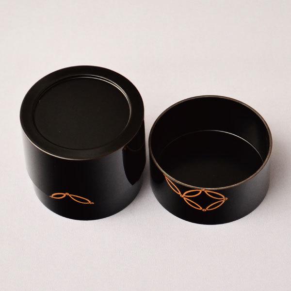 茶道具 棗 筑城筑良作 七宝蒔絵中次 木製・本漆塗・切合口 : 茶道具