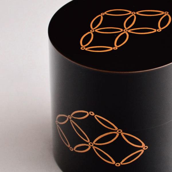 茶道具 棗 筑城筑良作 七宝蒔絵中次 木製・本漆塗・切合口 : 茶道具