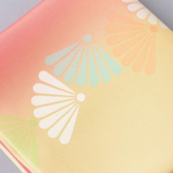 帛紗 茶道具 正絹 塩瀬羽二重 友禅染 色帛紗(袱紗) 扇面 8匁 : 茶道具