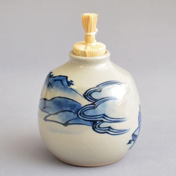 茶箱用茶碗 茶道具 手塚桐鳳 作 茶箱用 古染付山水文茶碗 三点