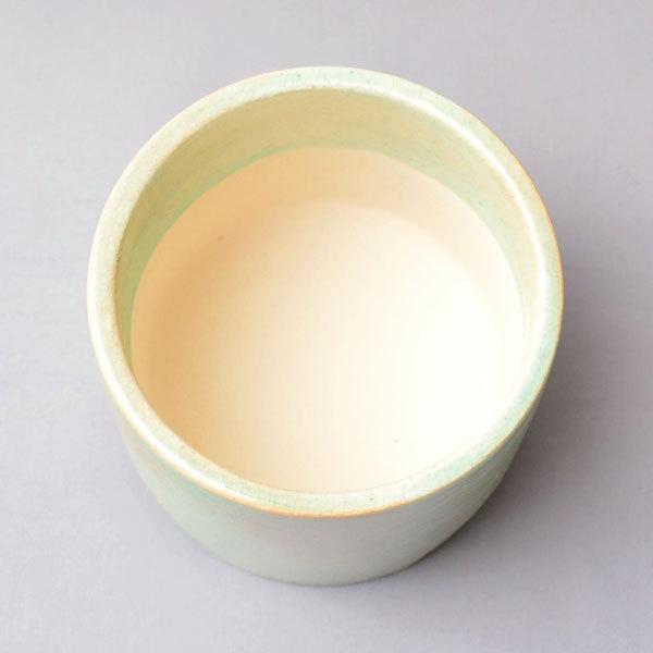 火入 茶道具 吉村楽入 作 青香炉釉火入 : 茶道具専門店 (有)菊池商店