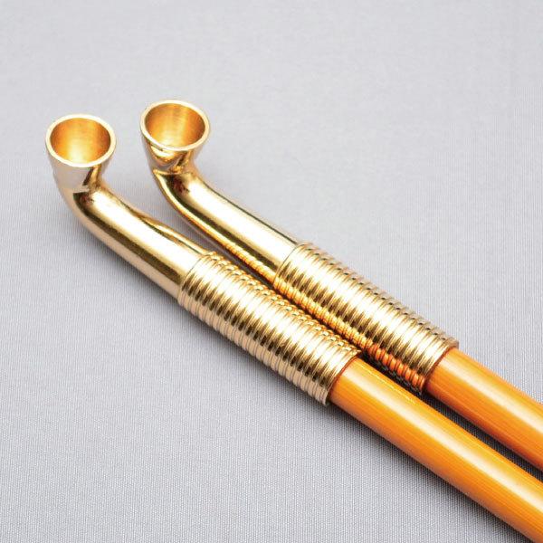 煙管 茶道具 真鍮製 糸目煙管 一双 表千家用 : 茶道具専門店 (有)菊池