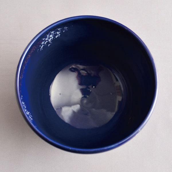 茶碗 茶道具 八木海峰 作 瑠璃釉聖夜茶碗 : 茶道具専門店 (有)菊池商店
