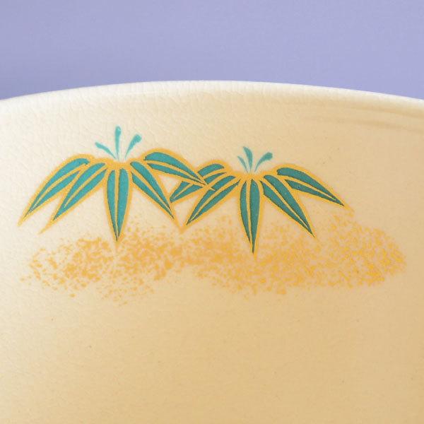 茶碗 茶道具 栄山 作 色絵 竹林茶碗 : 茶道具専門店 (有)菊池商店