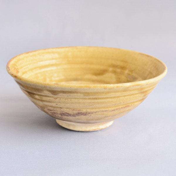 茶碗 茶道具 加藤隆倫 作 黄瀬戸 平茶碗 : 茶道具専門店 (有)菊池商店