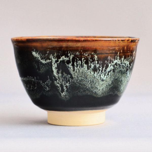 茶碗 茶道具 菰山窯 蛇蝎釉 茶碗 : 茶道具専門店 (有)菊池商店 - 通販