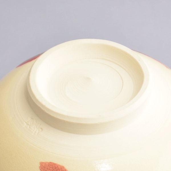茶碗 茶道具 小栗靖芳 作 金彩色絵松鶴 茶碗 : 茶道具専門店 (有)菊池