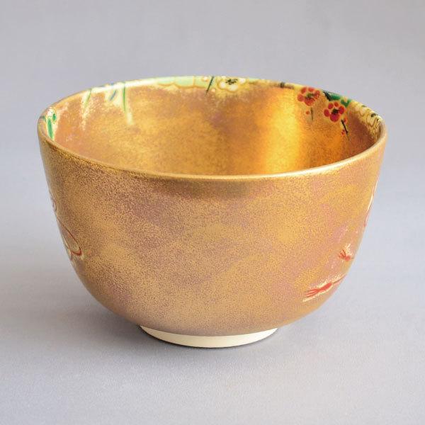 茶碗 茶道具 加藤良峰 作 金砂子 緋扇茶碗 : 茶道具専門店 (有)菊池
