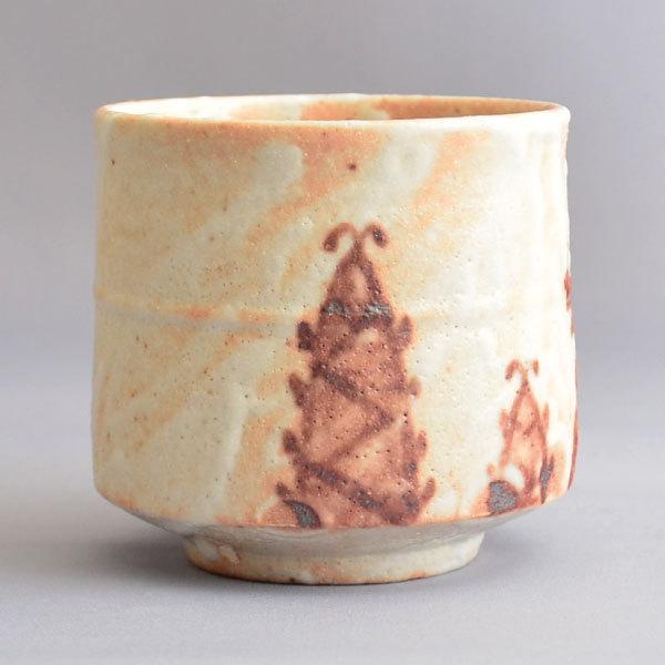 茶碗 茶道具 田中源彦 作 玉川写 志野筒茶碗 : 茶道具専門店 (有)菊池