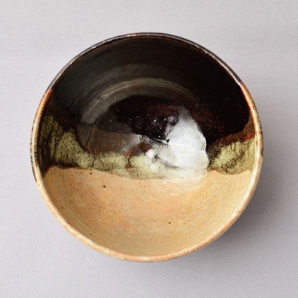 茶碗 茶道具 中村良二 作 灰釉掛分鷺草絵茶碗 : 茶道具専門店 茶碗 茶道具 中村良二 作 灰釉掛分鷺草絵茶碗 : 茶道具専門店