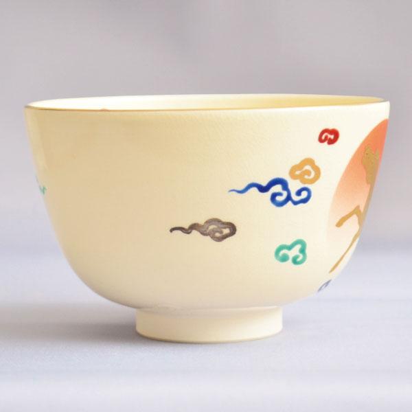 茶碗 茶道具 加藤松香 作 仁清 瑞雲 日の出馬茶碗 : 茶道具専門店 (有