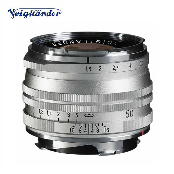 Voigtlander (フォクトレンダー) NOKTON(ノクトン） Vintage Line 50mm F1.5 Aspherical シルバーMC(マルチコート） VMマウント | Voigtlander