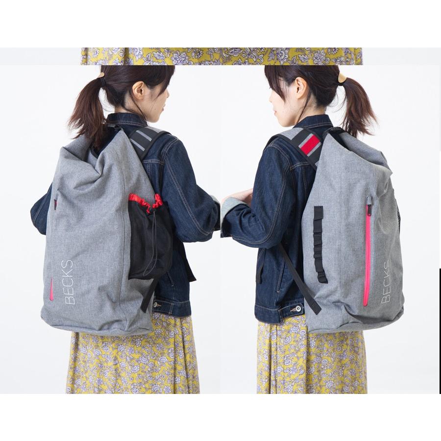 BECKS(ベックス) カメラバッグ ロールトップタイプカメラリュック 撥水