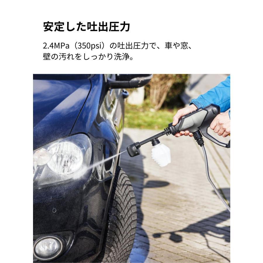 HOTO 20V 高圧洗浄機 Plus 強力な洗浄力 シャワー噴射 泡噴射 IPX6防水