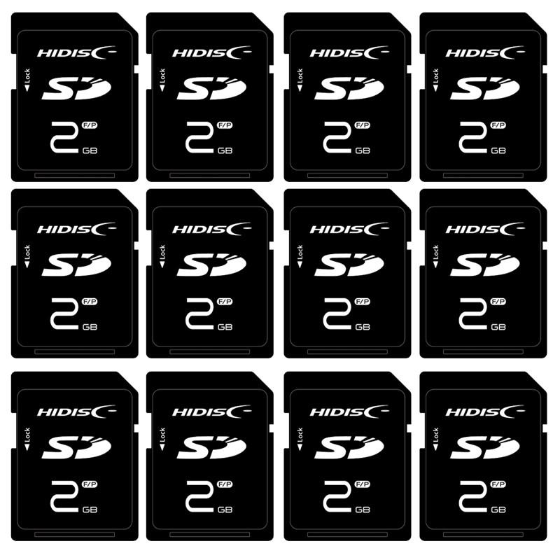 Hidisc 2gb Sdカード 2gb プラケース付き Hdsd2gcljp3 プラケース付き 12枚セット サエダオンラインショップ Hidisc 通販