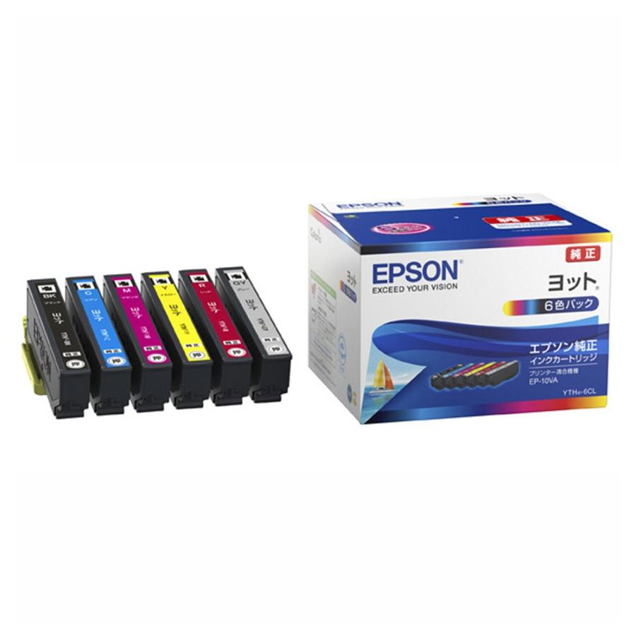 プ*ー様 EPSON ヨット インクカートリッジ まとめ売り エプソン（EPSON） 純正インク YTH-6CL 6色セット(目印:ヨット) 純正