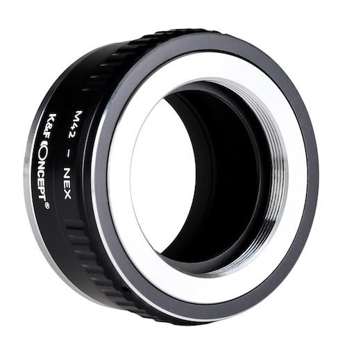 焦点工房 K&F Concept マウントアダプター (M42マウントレンズをソニー