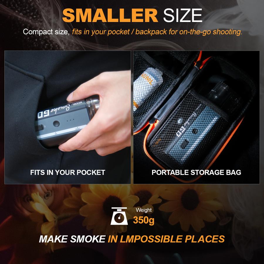 LENSGO ポータブルスモークマシン Smoke GO 写真、動画、撮影、演出