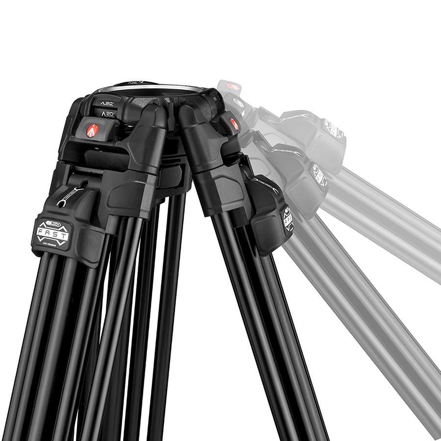 マンフロット（Manfrotto）ナイトロテック509HDビデオ雲台+645FASTアルミ三脚 MVK509TWINFAの画像