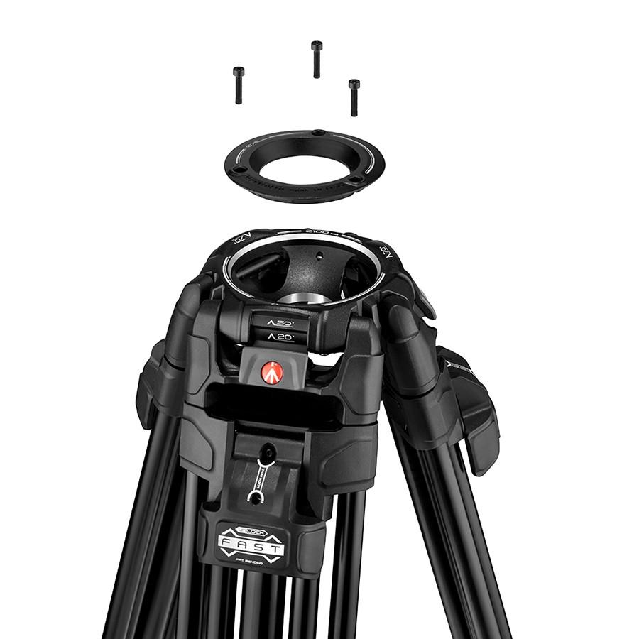 マンフロット（Manfrotto）ナイトロテック509HDビデオ雲台+645FASTアルミ三脚 MVK509TWINFAの画像