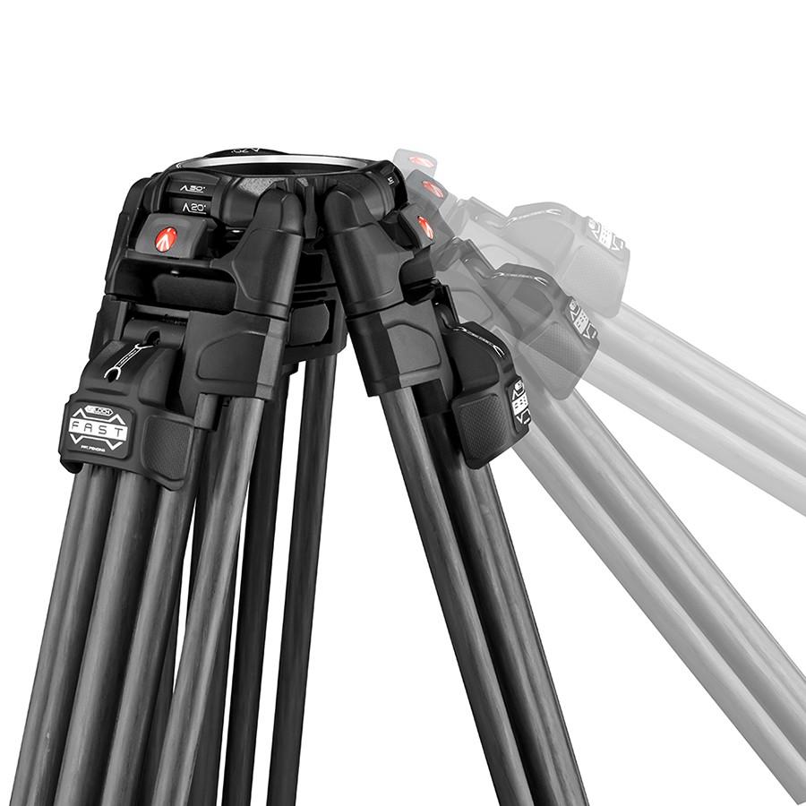 マンフロット（Manfrotto）ナイトロテック608ビデオ雲台+645FASTカーボン三脚 MVK608TWINFCの画像