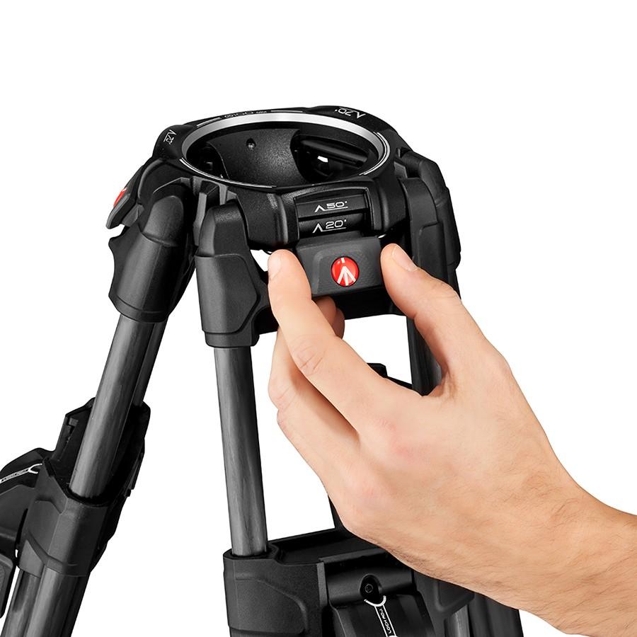 マンフロット（Manfrotto）ナイトロテック608ビデオ雲台+645FASTカーボン三脚 MVK608TWINFCの画像