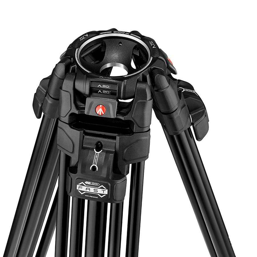 マンフロット（Manfrotto）ナイトロテック612ビデオ雲台+645FASTアルミ三脚 MVK612TWINFA 【代引き不可】の画像