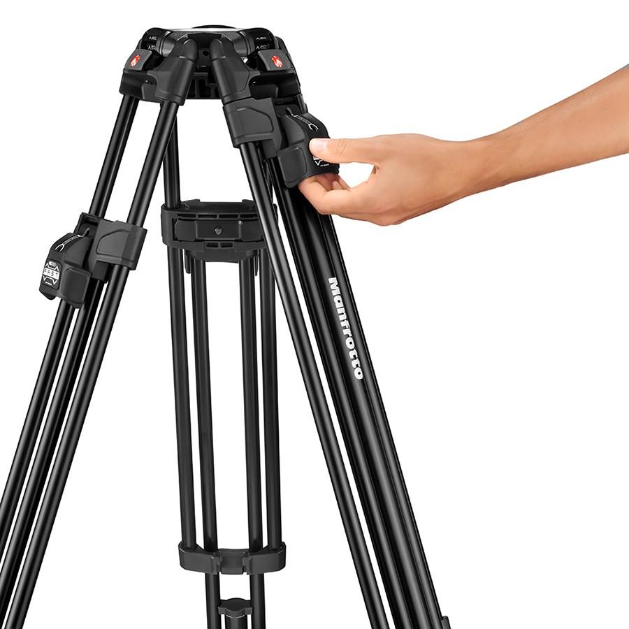 マンフロット（Manfrotto）ナイトロテック612ビデオ雲台+645FASTアルミ三脚 MVK612TWINFA 【代引き不可】の画像