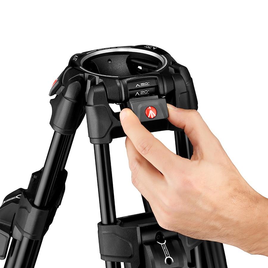 マンフロット（Manfrotto）ナイトロテック612ビデオ雲台+645FASTアルミ三脚 MVK612TWINFA 【代引き不可】の画像
