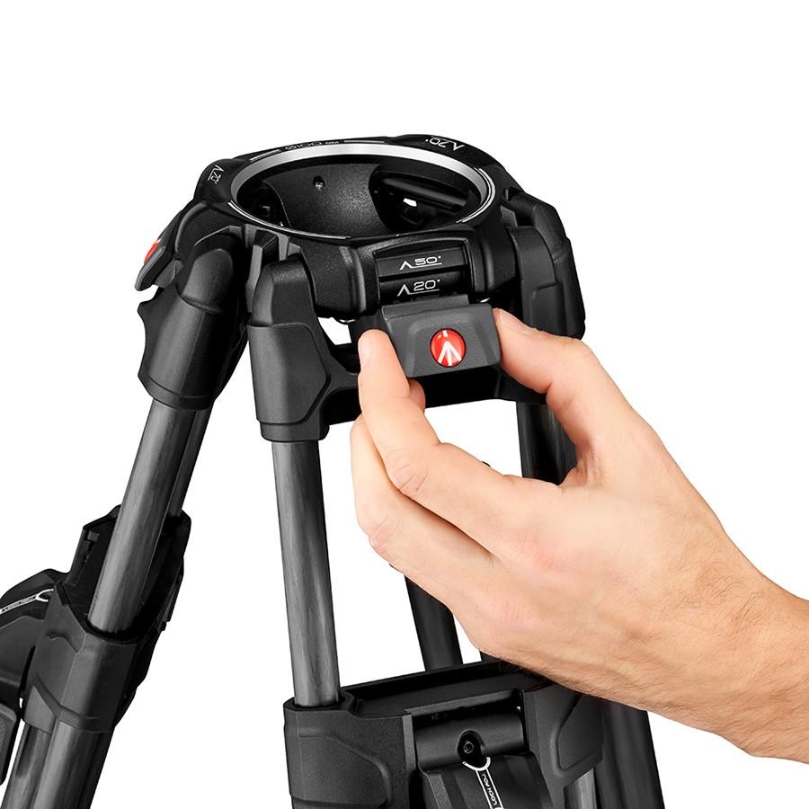 マンフロット（Manfrotto）ナイトロテック612ビデオ雲台+645FASTカーボン三脚 MVK612TWINFC 【代引き不可】の画像