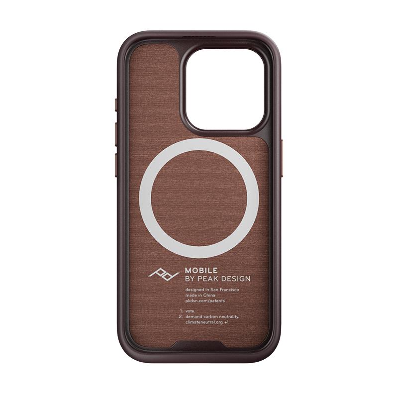 【ネコポス便配送】ピークデザイン(peak design)  エブリデイ ケース iPhone 15 Pro V2 レッドウッド　M-MC-BK-RD-2｜saedaonline｜02