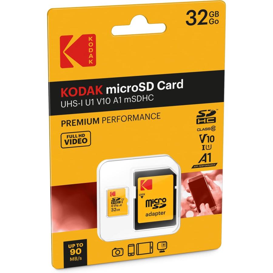 docomoセレクト SDカード32GB 5枚セット Kodak（コダック） 【ネコポス便配送商品】Kodak microSD マイクロSD