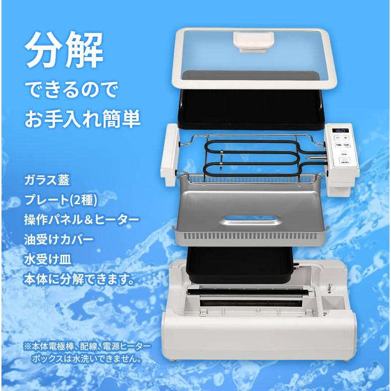 吸煙グリル調理器 ゼロスモーク・デラックスII RM-211TE ホットプレート 【メッシュ】