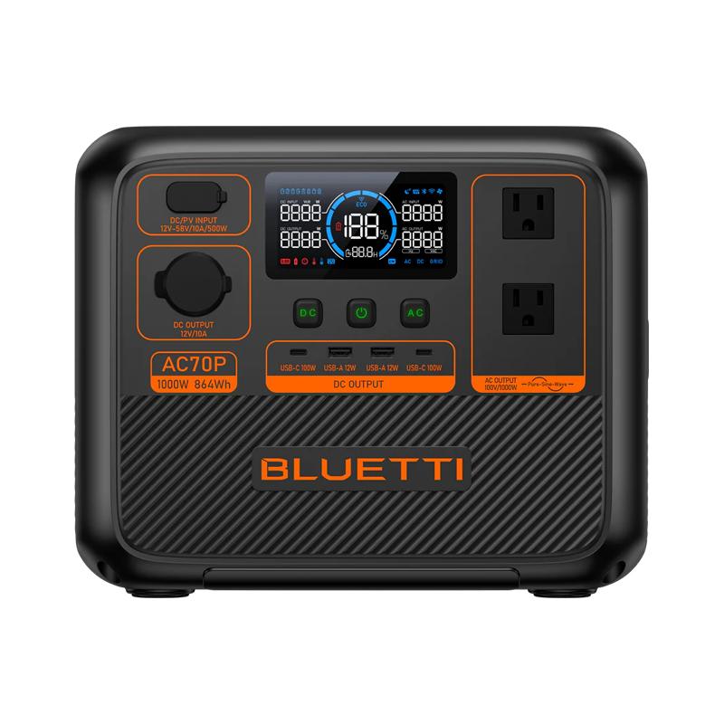 BLUETTI （ブルーティ） AC70P 小型ポータブル電源 | 防災推奨・車中泊 
