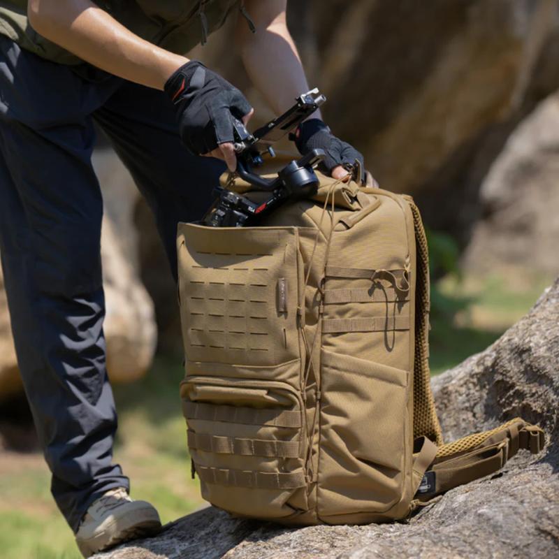 PGYTECH OneMo Tactical Backpack 25L (ダークナイトカモ) バックパック フルフラットオープン P-CB-220_11