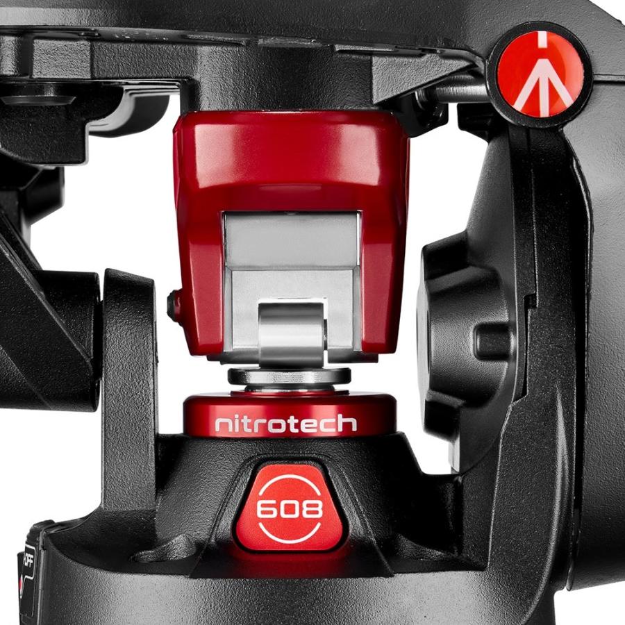 マンフロット（Manfrotto）ナイトロテック608ビデオ雲台+カーボン 