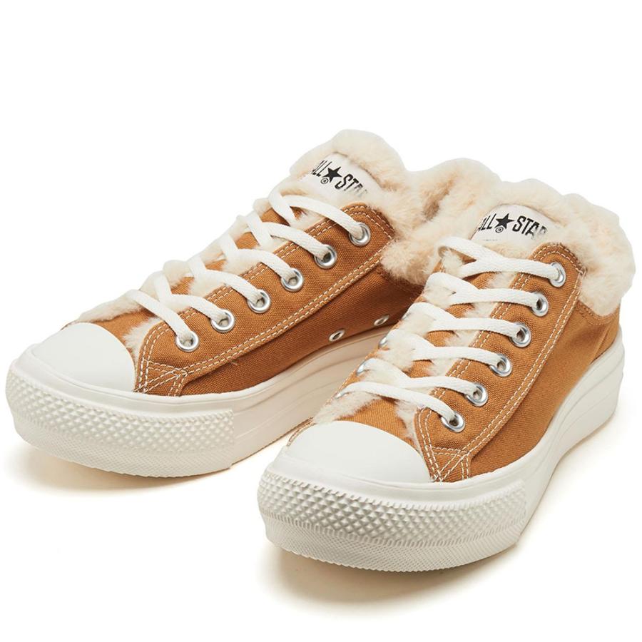 2022年秋冬新作♪ CONVERSE【コンバース】 AS LIGHT PLTS BOACOLLAR OX オールスター ライト PLTS ボアカラー オックス オフホワイト CONVERSE（コンバース） 2022年秋冬新作♪ CONVERSE【コンバース】 AS