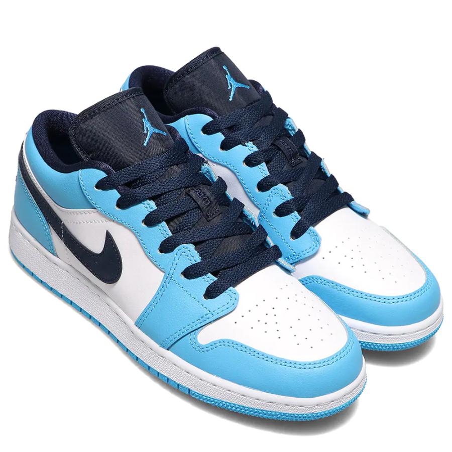 2021年秋冬新作♪ NIKE【ナイキ】 AIR JORDAN 1 LOW GS エア ジョーダン 1 ロー GS 【553560-144】 ホワイト/オブシディアン｜safarisafari