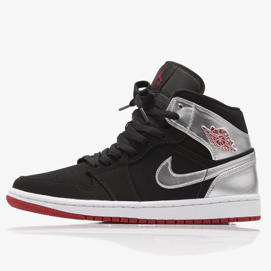 国内正規品 Nike ナイキ Air Jordan 1 Mid ナイキ エアジョーダン 1 ミッド メンズ スニーカー 057 ブラック シルバー 057 Skyblue 通販 Yahoo ショッピング