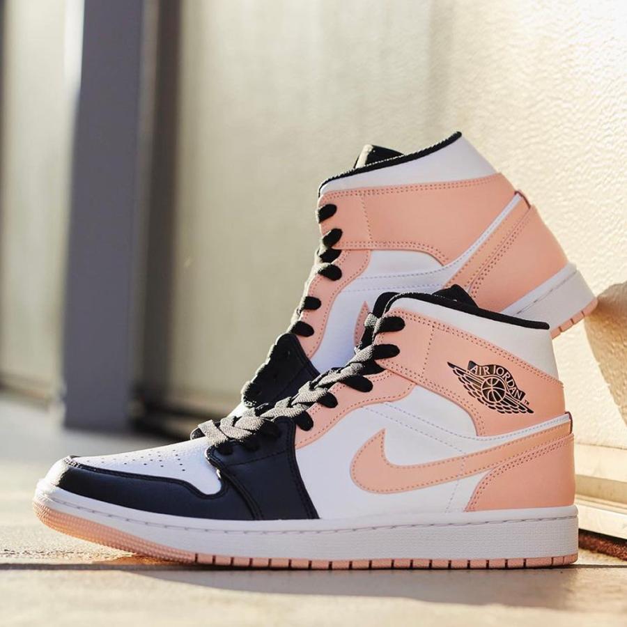 21年春夏新作 Nike ナイキ Air Jordan 1 Mid エア ジョーダン 1 ミッド メンズ スニーカー 133 ホワイト ピンク 133 Skyblue 通販 Yahoo ショッピング