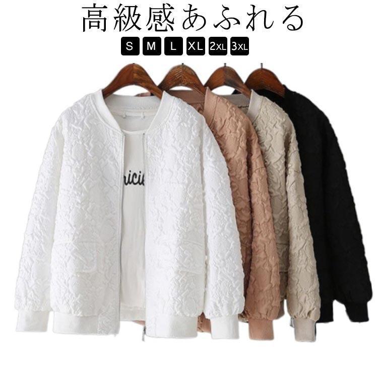 春 ノーカラー ブルゾン レディース レディース 大きいサイズ ノーカラージャケット ジャケット 春 アウターきれいめ 春秋 ショートジャケット ミ | 