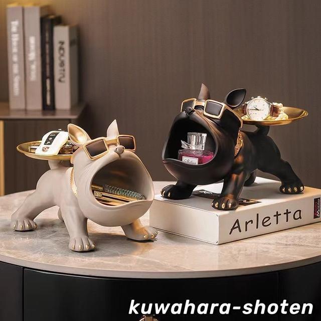 フレンチブルドッグ 犬 トレイ 小物置き 置物 オブジェ 飾り THKJ
