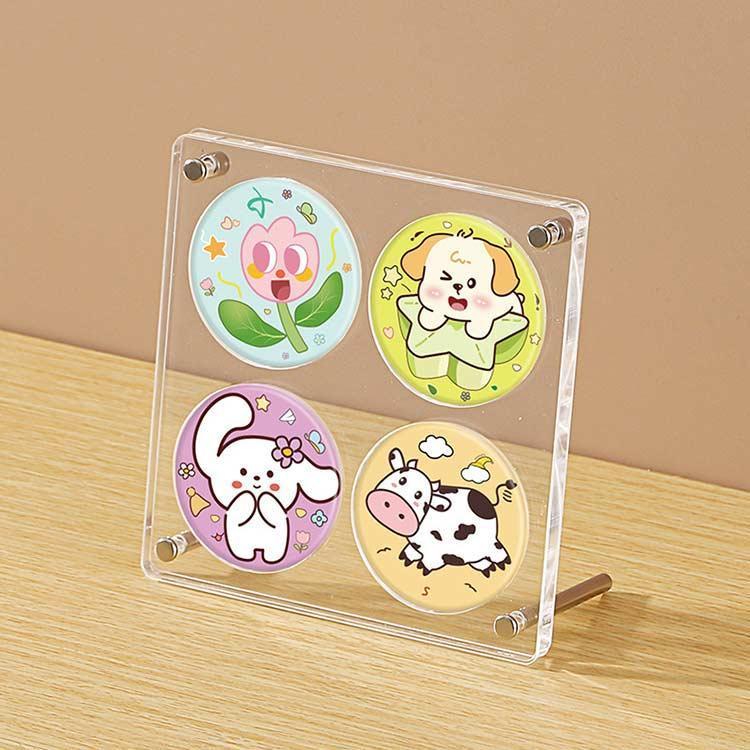 ディスプレイケース 缶バッジ展示 缶バッジ収納 装飾品 展示ホルダー
