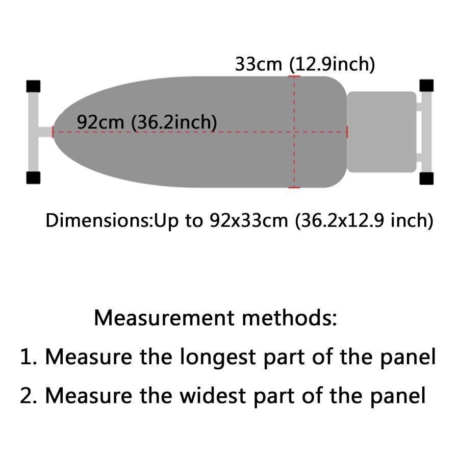 アイロン台 カバー アイロン台交換カバーアイロン台カバーとパッド舟形 布高温抵抗コットン耐久性のある厚さのアイロン板カバー (アイロン台専用 交換用 カ | ブランド登録なし | 06