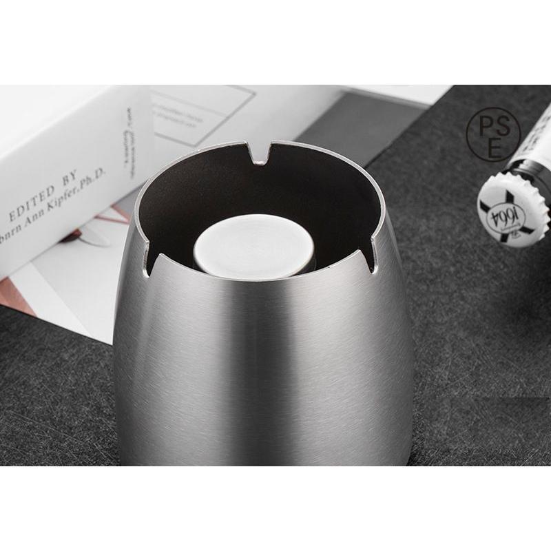 灰皿 蓋つき アッシュトレイ 金属製 電子タバコ 煙草 火消し台付