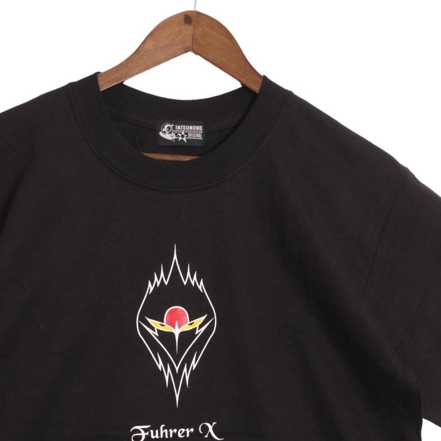 TATSUNOKO タツノコ 科学忍者隊 ガッチャマン 総裁X クルーネック Tシャツ 半袖 カットソー ブラック タツノコプロ｜safariyshop｜03